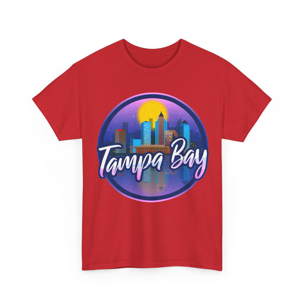 Tampa Bay Skyline T-Shirt — Retro Sunset Cityscape Tee