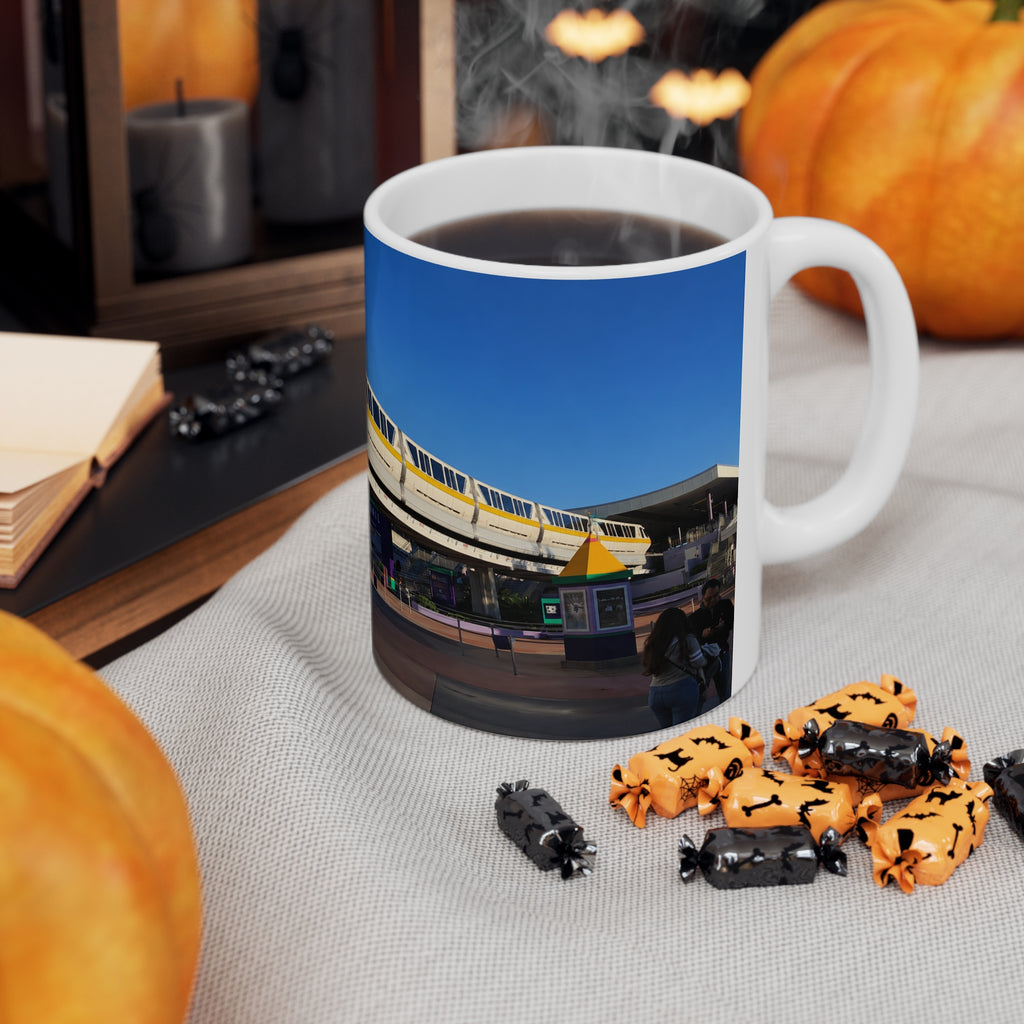 Magic Kingdom Monorail Scenic Ceramic Coffee Mug — 11oz & 15oz