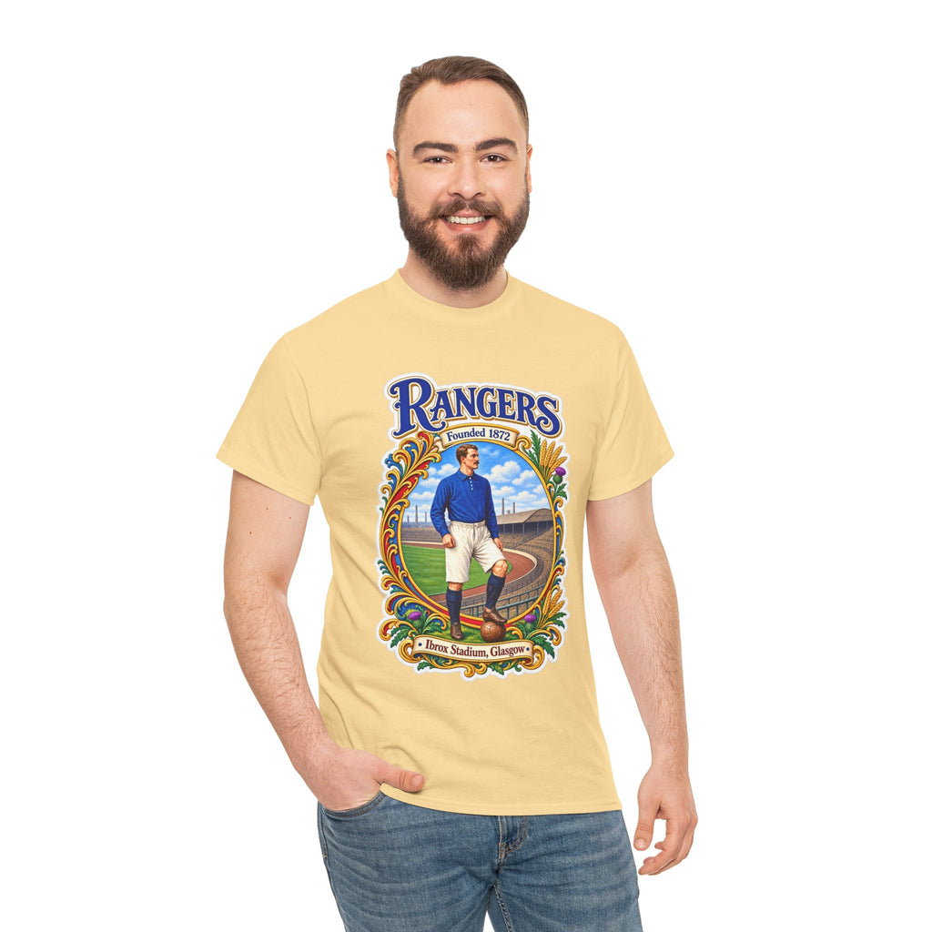 Rangers Retro Player Field Graphic Cotton T-Shirt