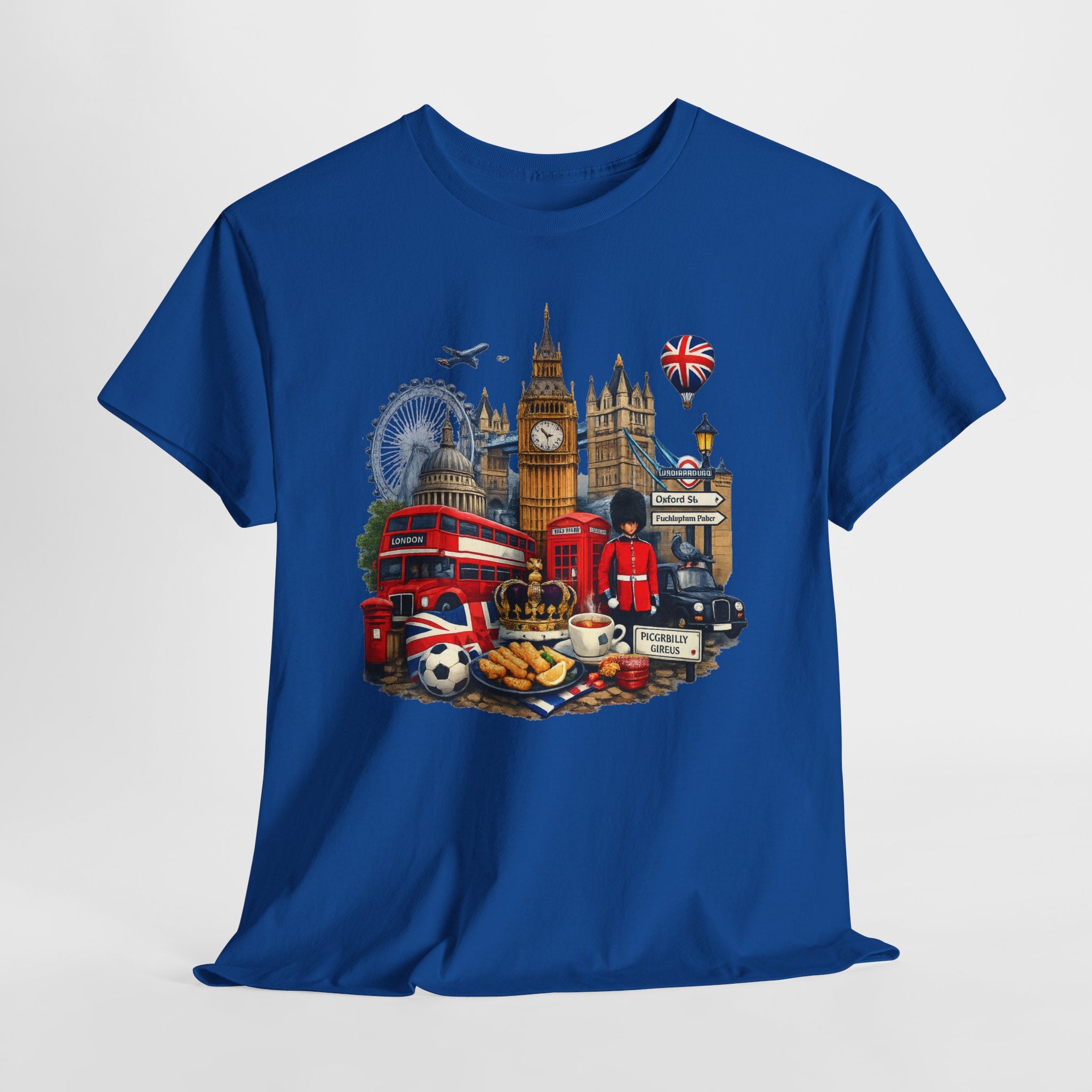 London Landmarks T‑Shirt — British Icons Collage Tee