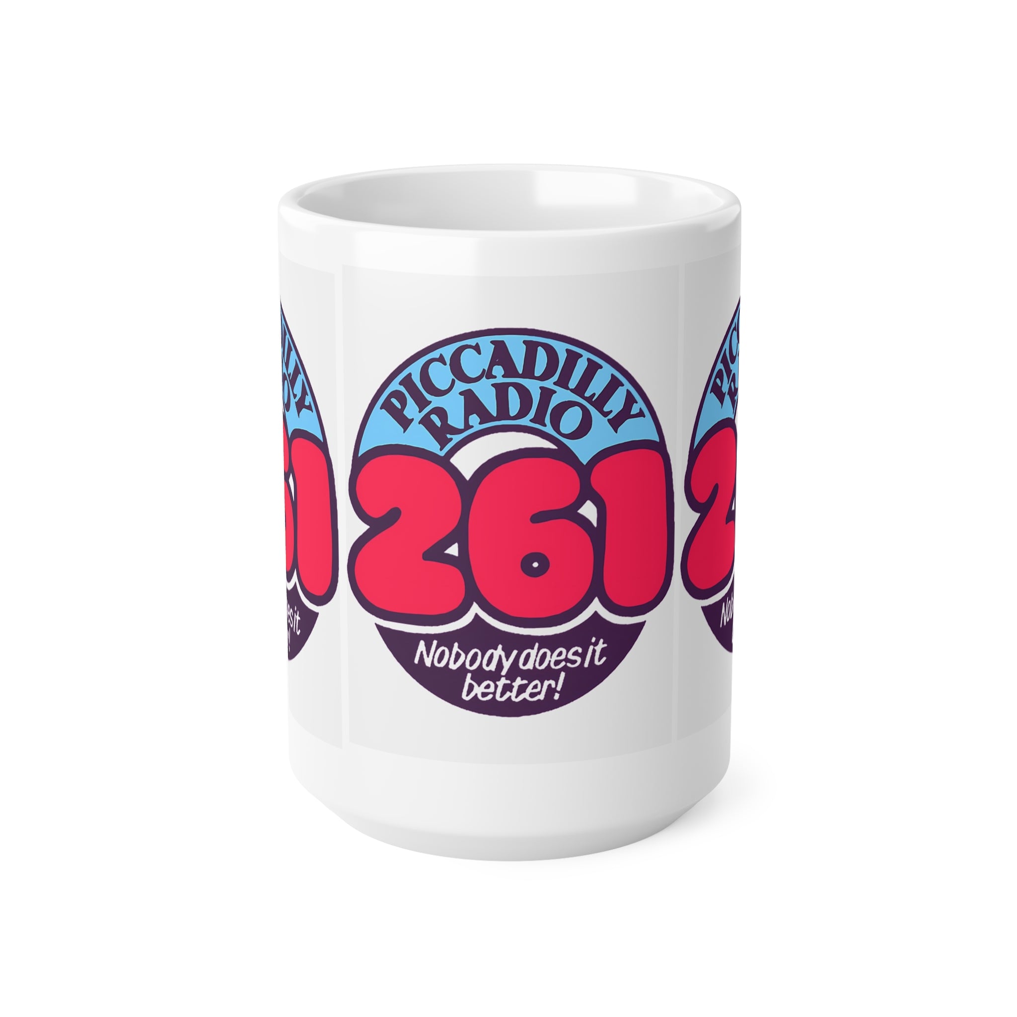 Retro Piccadilly Radio 261 Logo Ceramic Mug (11oz, 15oz)