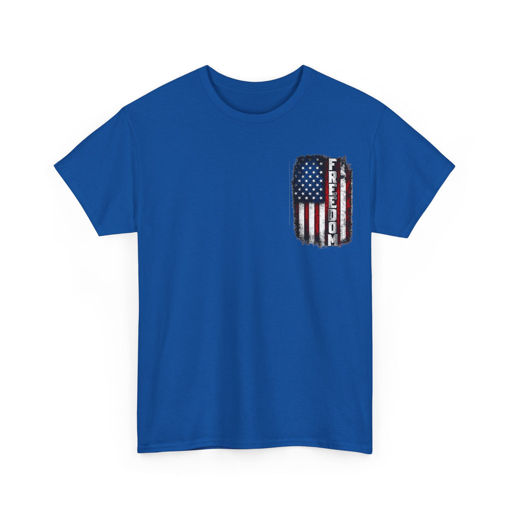 Freedom American Flag T-Shirt — Distressed USA Patriotic Tee