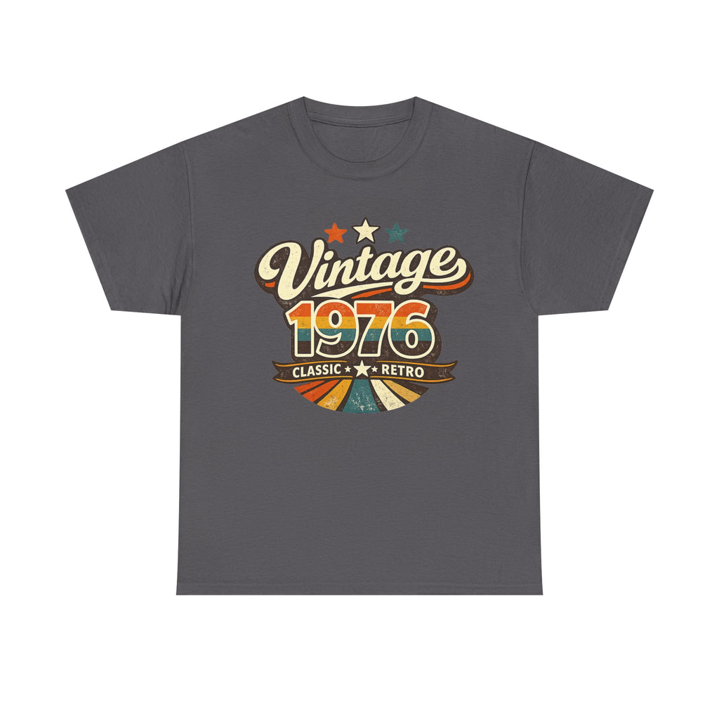 Vintage 1976 Retro Graphic Tee — Classic Birthday or Anniversary Gift