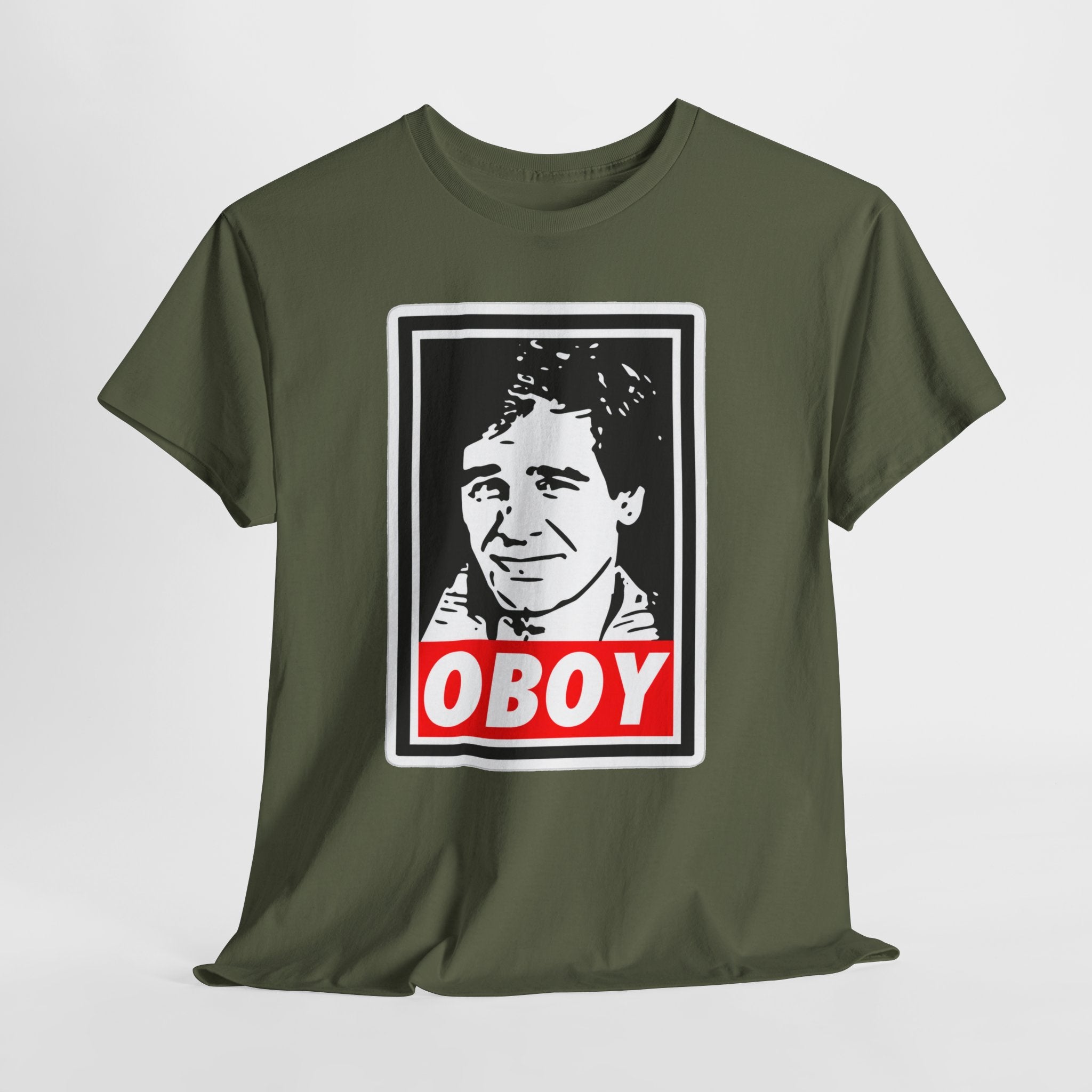 Oboy Quantum Leap Graphic Tee — Retro Pop Art Portrait T‑Shirt