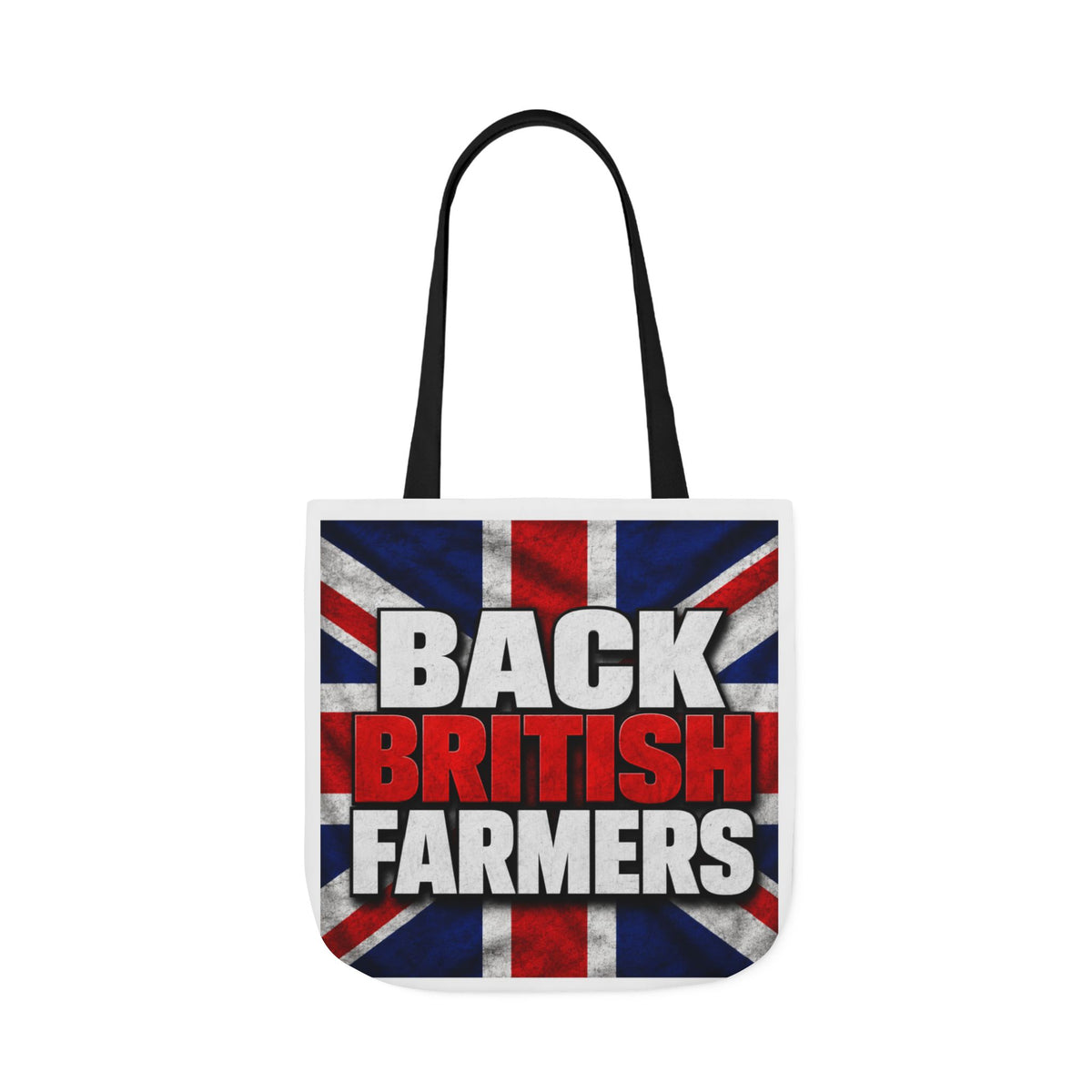 Back British Farmers Canvas Tote Bag — Union Jack Farming Support Tote