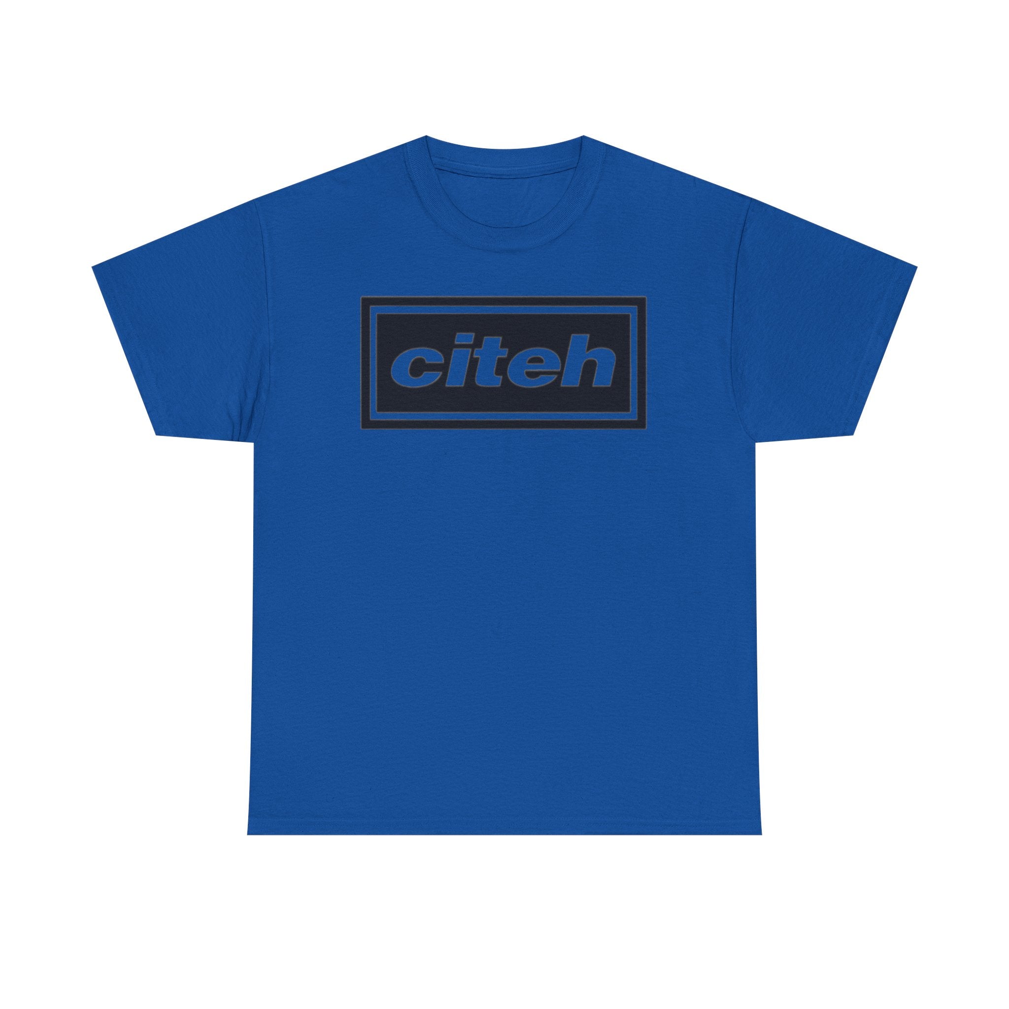 Manchester City Citeh Logo Tee — Minimalist Black Box Graphic T-Shirt