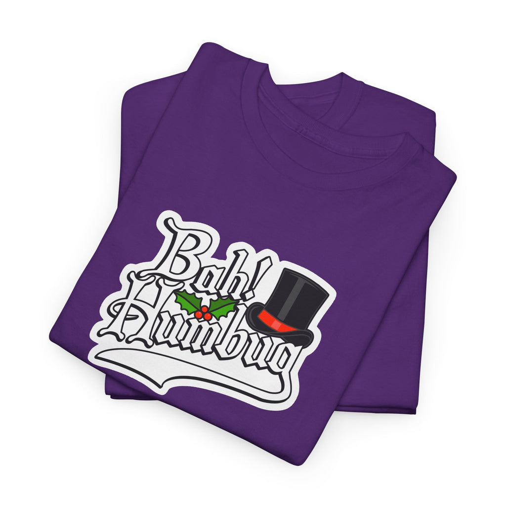 Bah Humbug Christmas Graphic Cotton T-Shirt / Tee