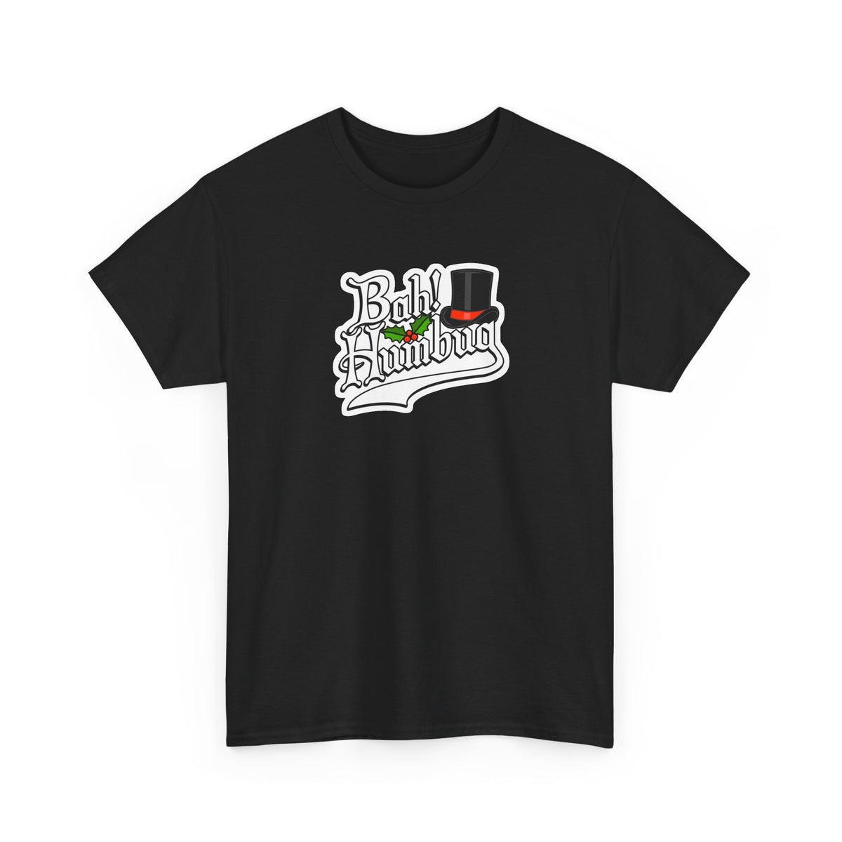 Bah Humbug Christmas Graphic Cotton T-Shirt / Tee