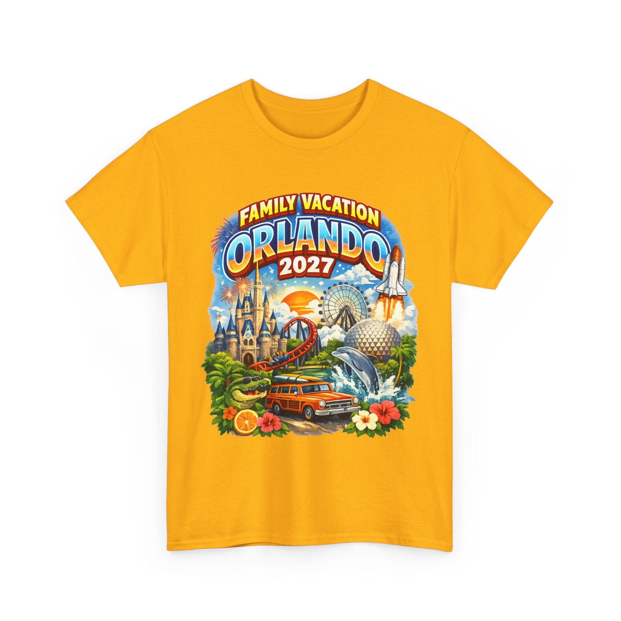Orlando 2027 Family Vacation T-Shirt — Retro Theme Park Souvenir Tee