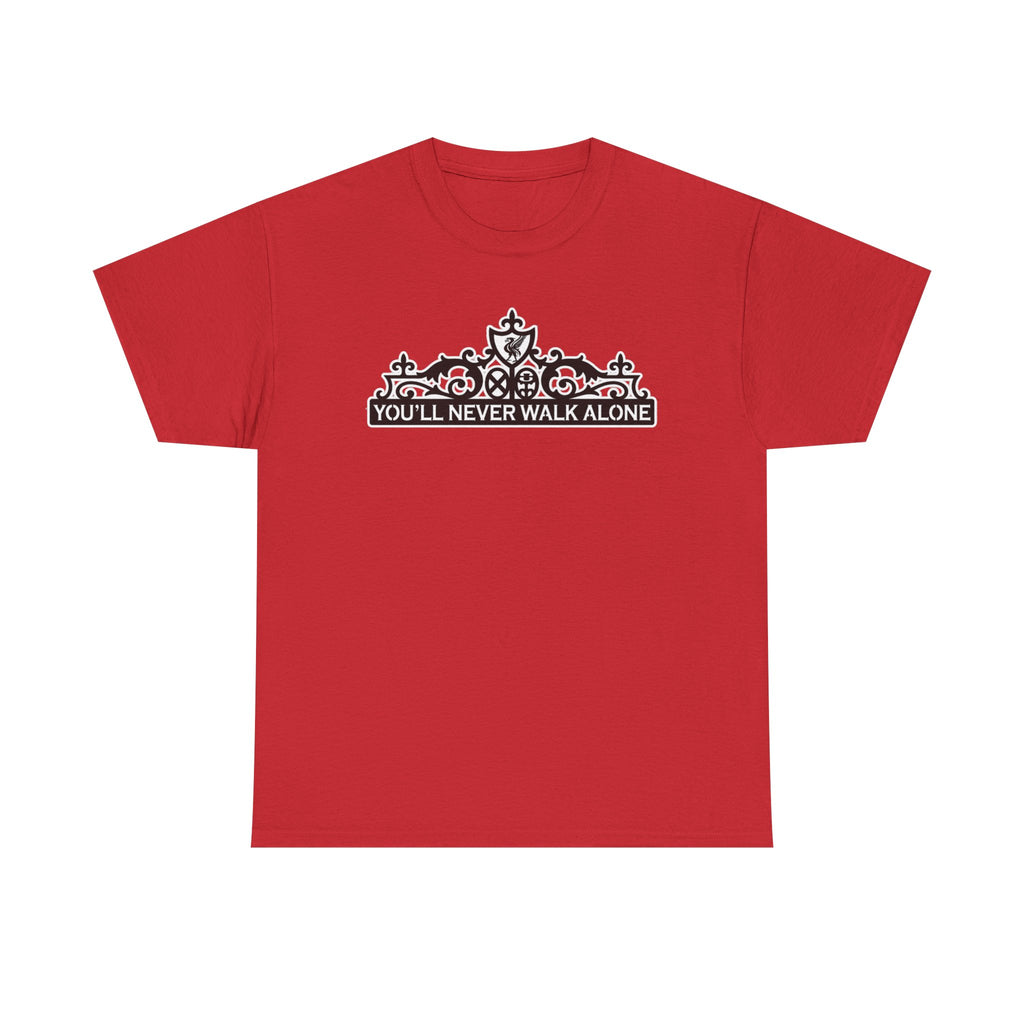 You'll Never Walk Alone T‑Shirt — Liverpool FC Crest Cotton Tee