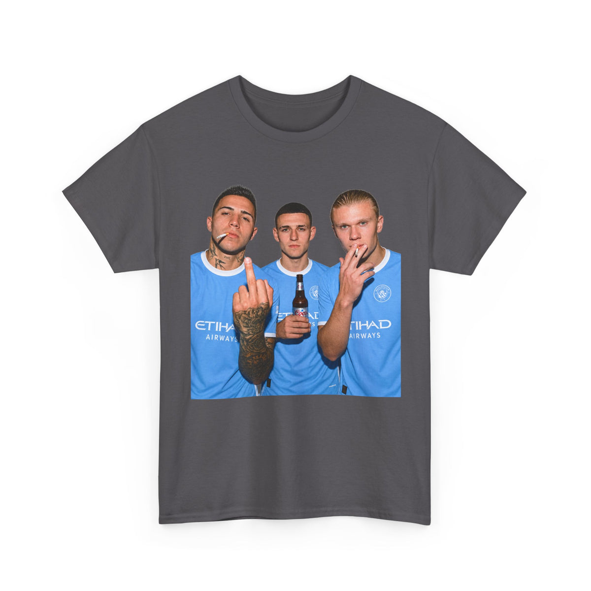 Enzo, Foden & Haaland Man City inspired Unisex Heavy Cotton Tee