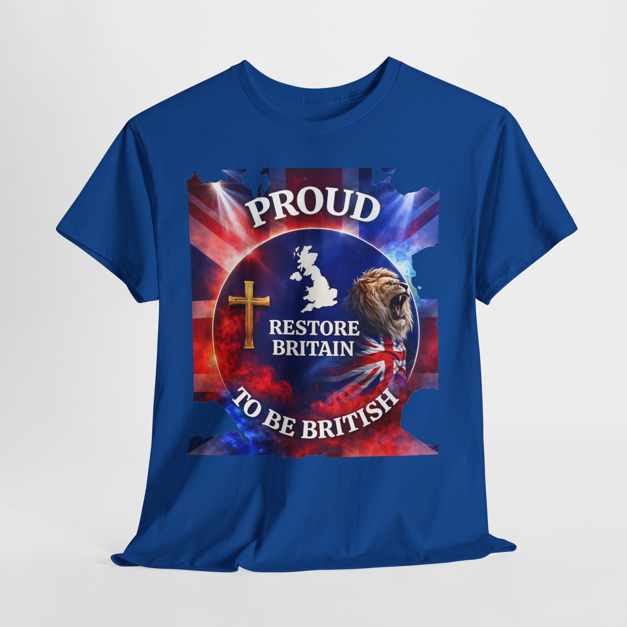 Proud to Be British Restore Britain Cotton T‑Shirt