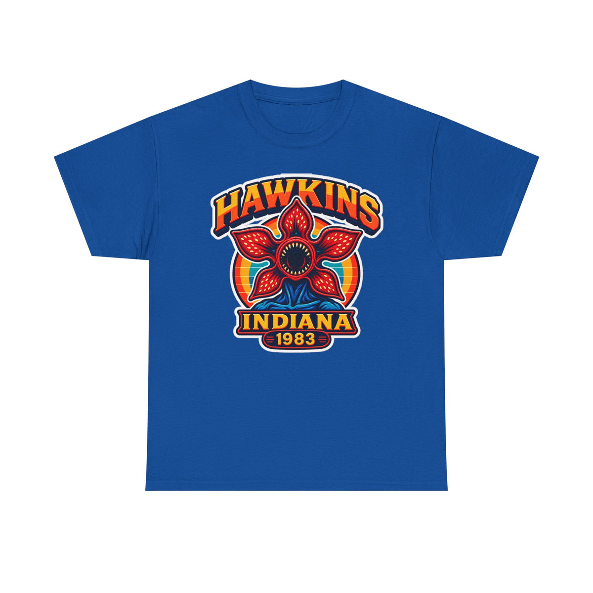 Hawkins Indiana 1983 Demogorgon Floral Cotton T-Shirt