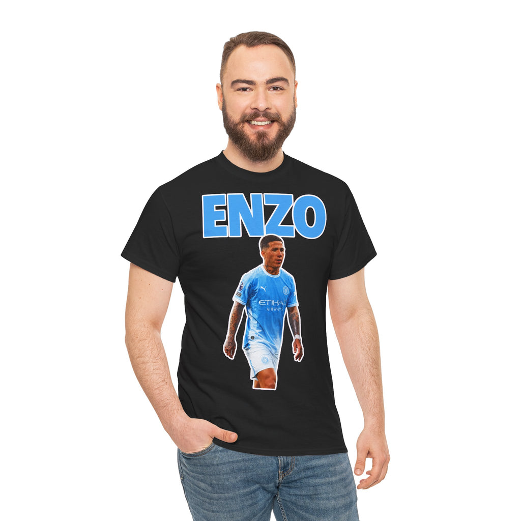 Enzo Fernandez Manchester City Inspired Cotton T-Shirt