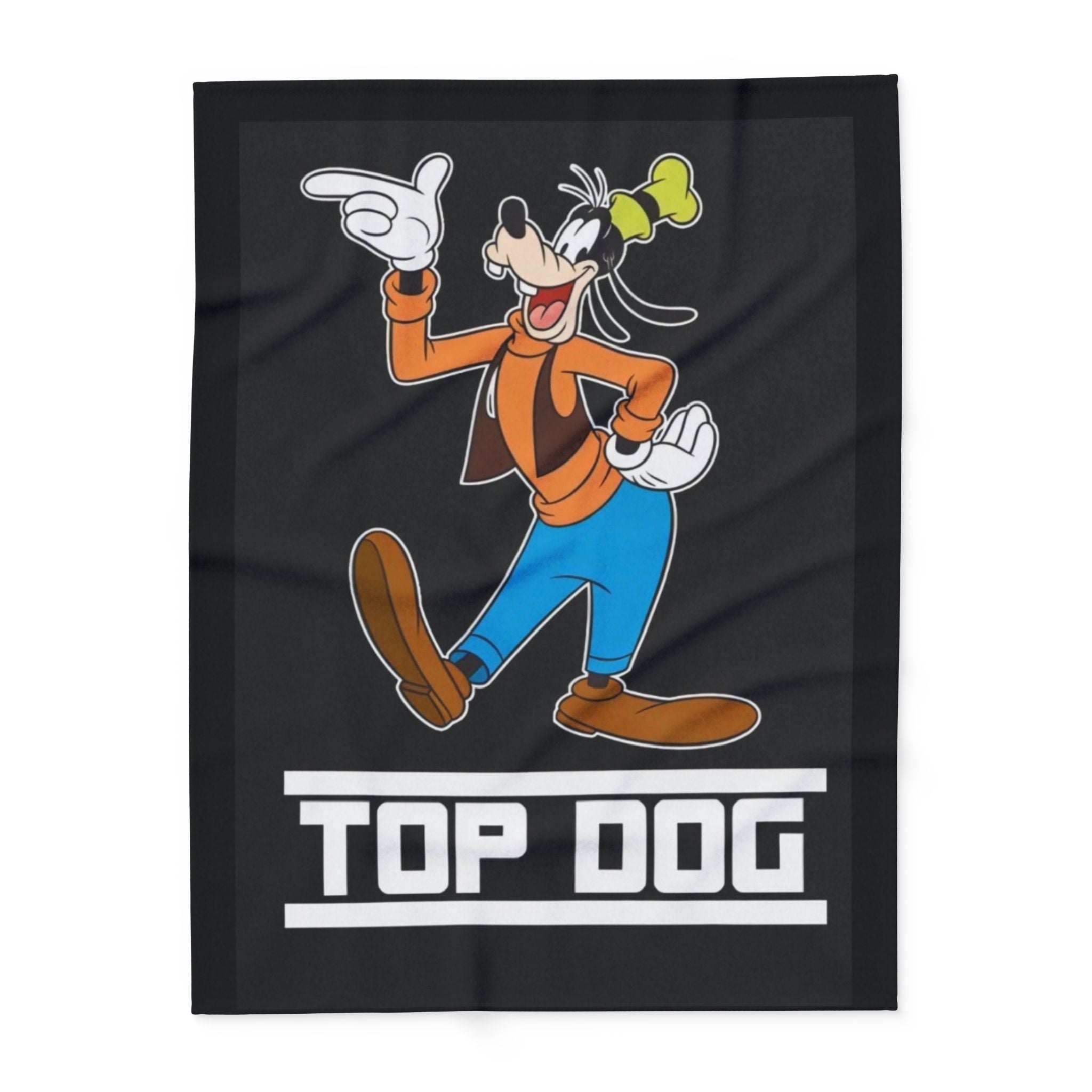 Top Dog Goofy Inspired Cartoon Cozy Throw Arctic Fleece Blanket