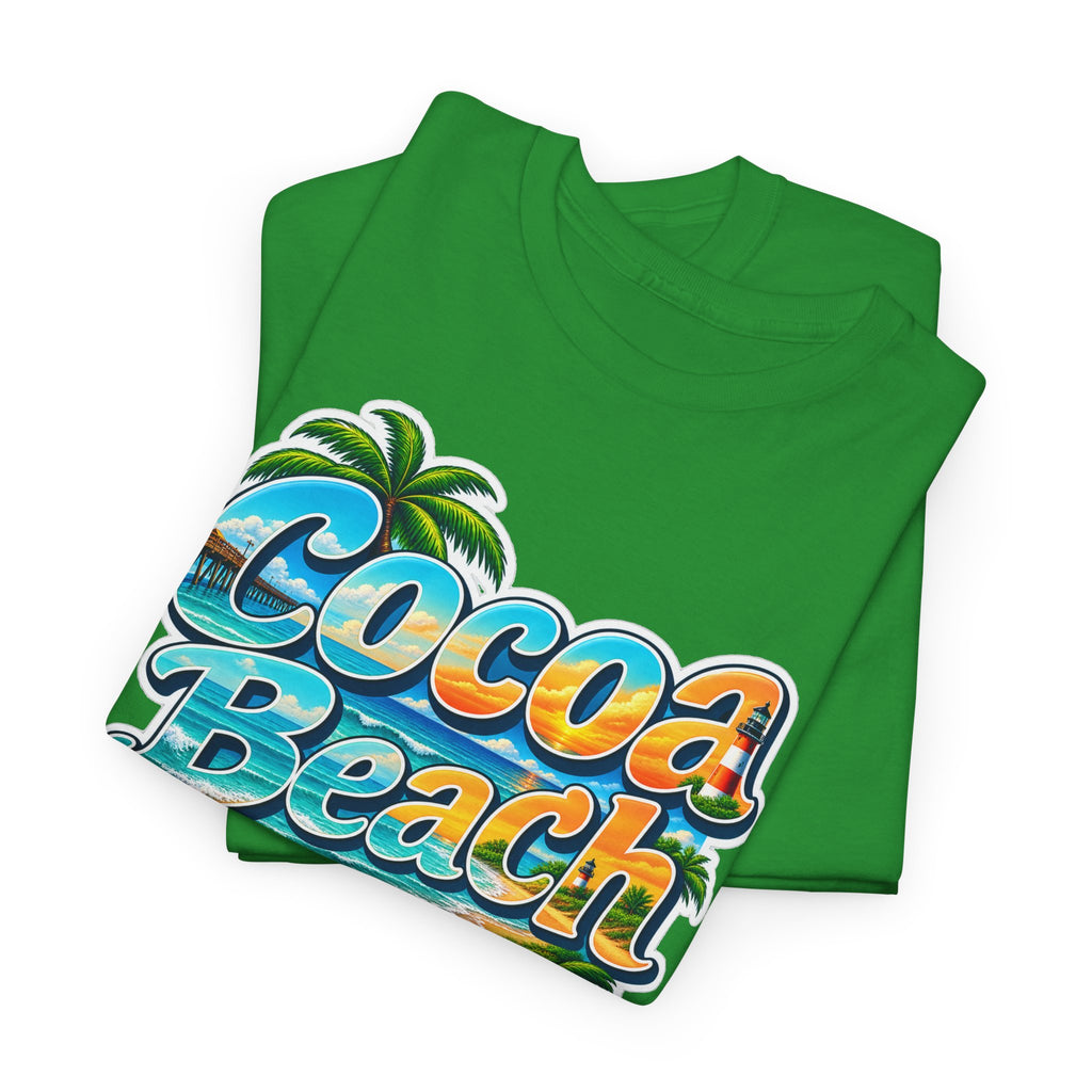 Cocoa Beach Florida Vintage Surf Cotton T-Shirt