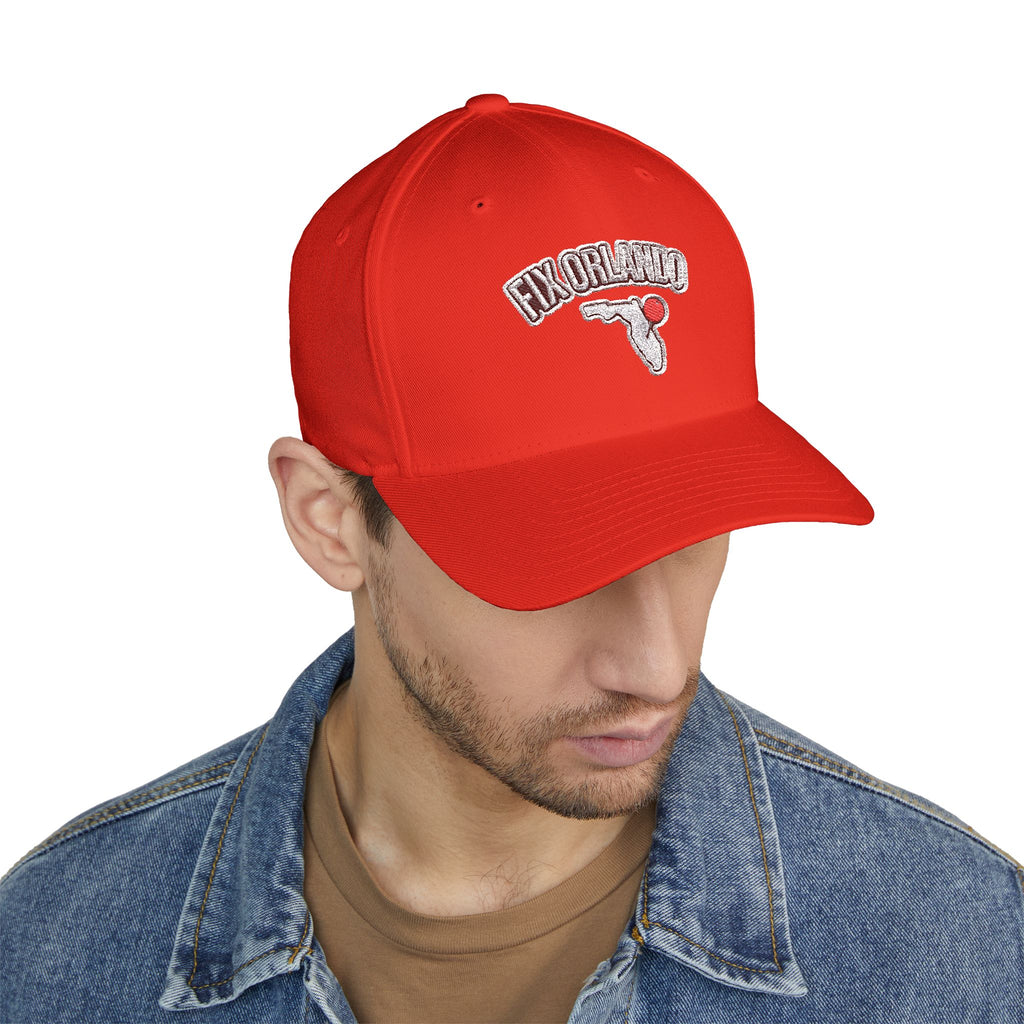 Fix Orlando Embroidered Cap — Vintage Palm & Golf Ball Hat