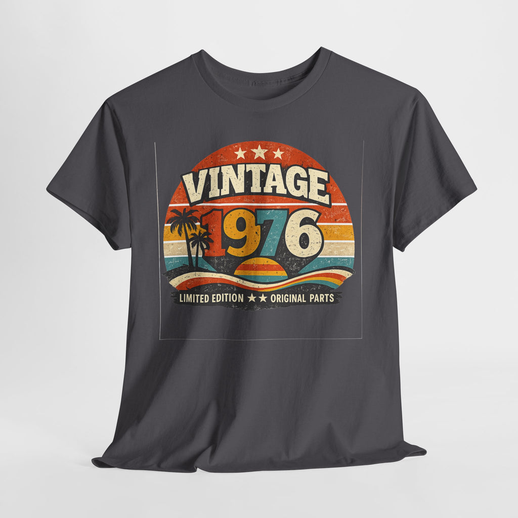 Vintage 1976 T-Shirt — Retro Beach Graphic "Vintage 1976" Birthday Tee