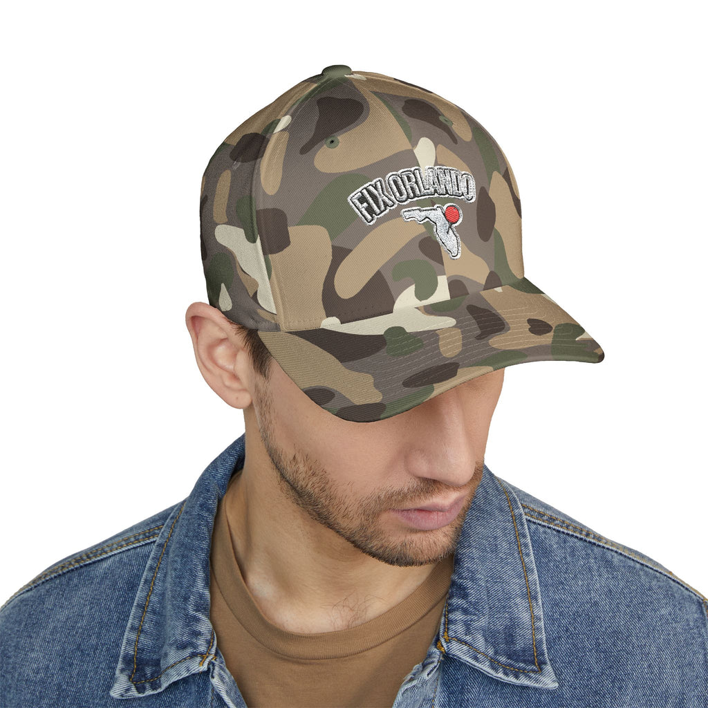 Fix Orlando Embroidered Cap — Vintage Palm & Golf Ball Hat