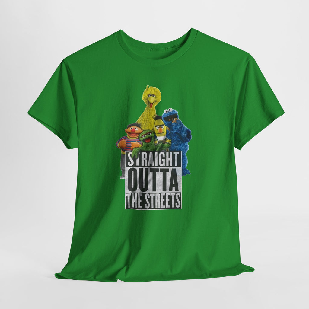 T-Shirt — "Straight Outta the Streets" Sesame Friends Graphic Tee