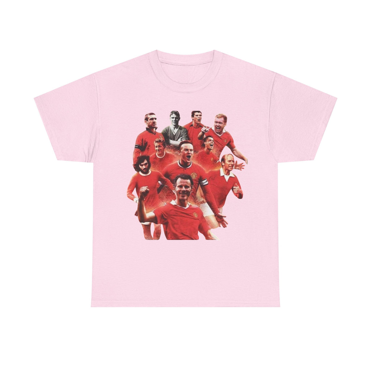 Manchester United Legends T‑Shirt — Retro Team Collage Football Tee
