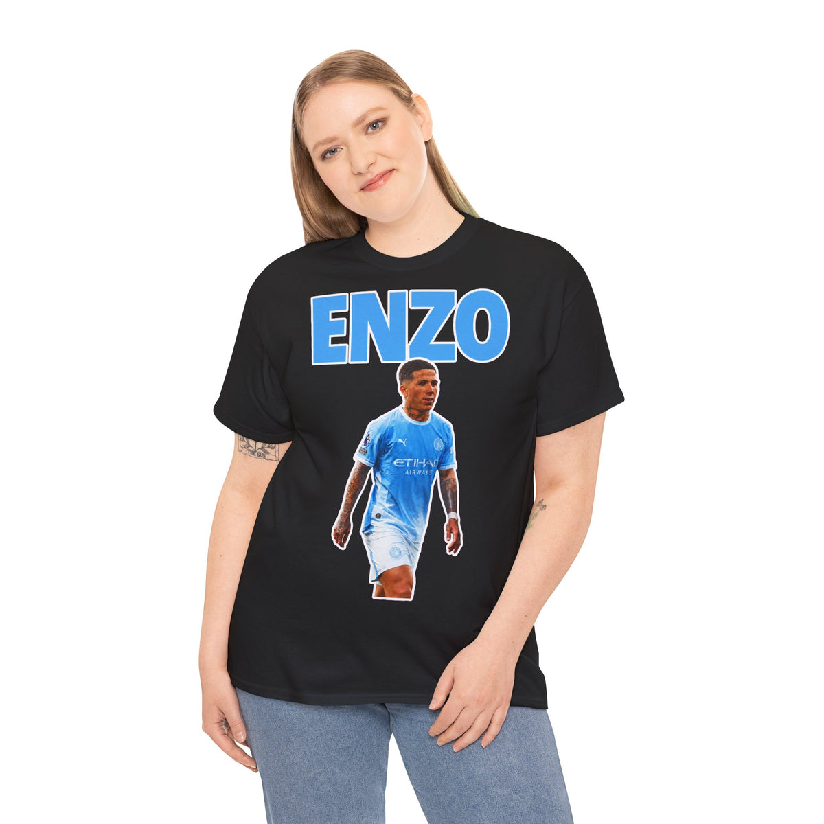 Enzo Fernandez Manchester City Inspired Cotton T-Shirt