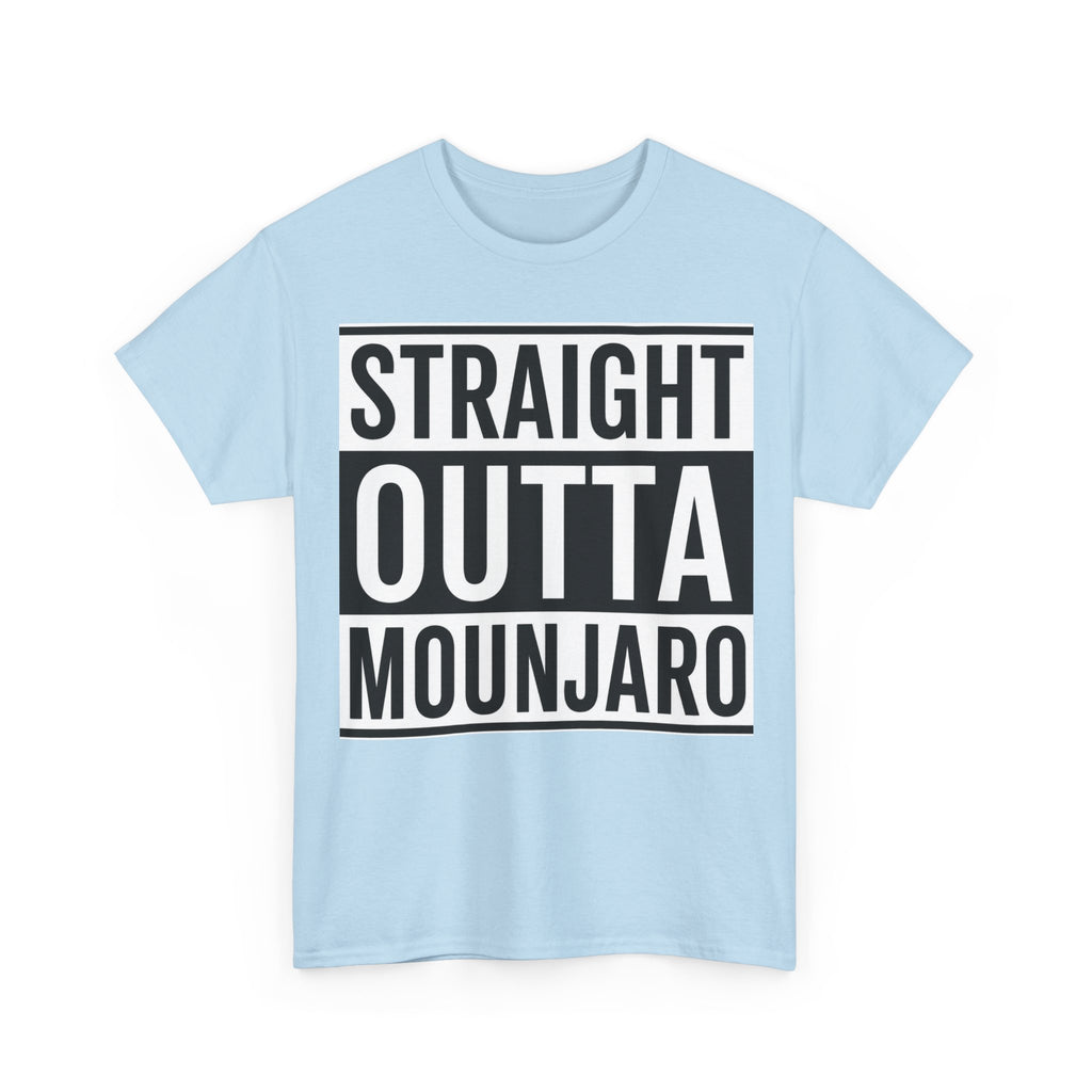 T-Shirt — "Straight Outta Mounjaro" Bold Typography Tee