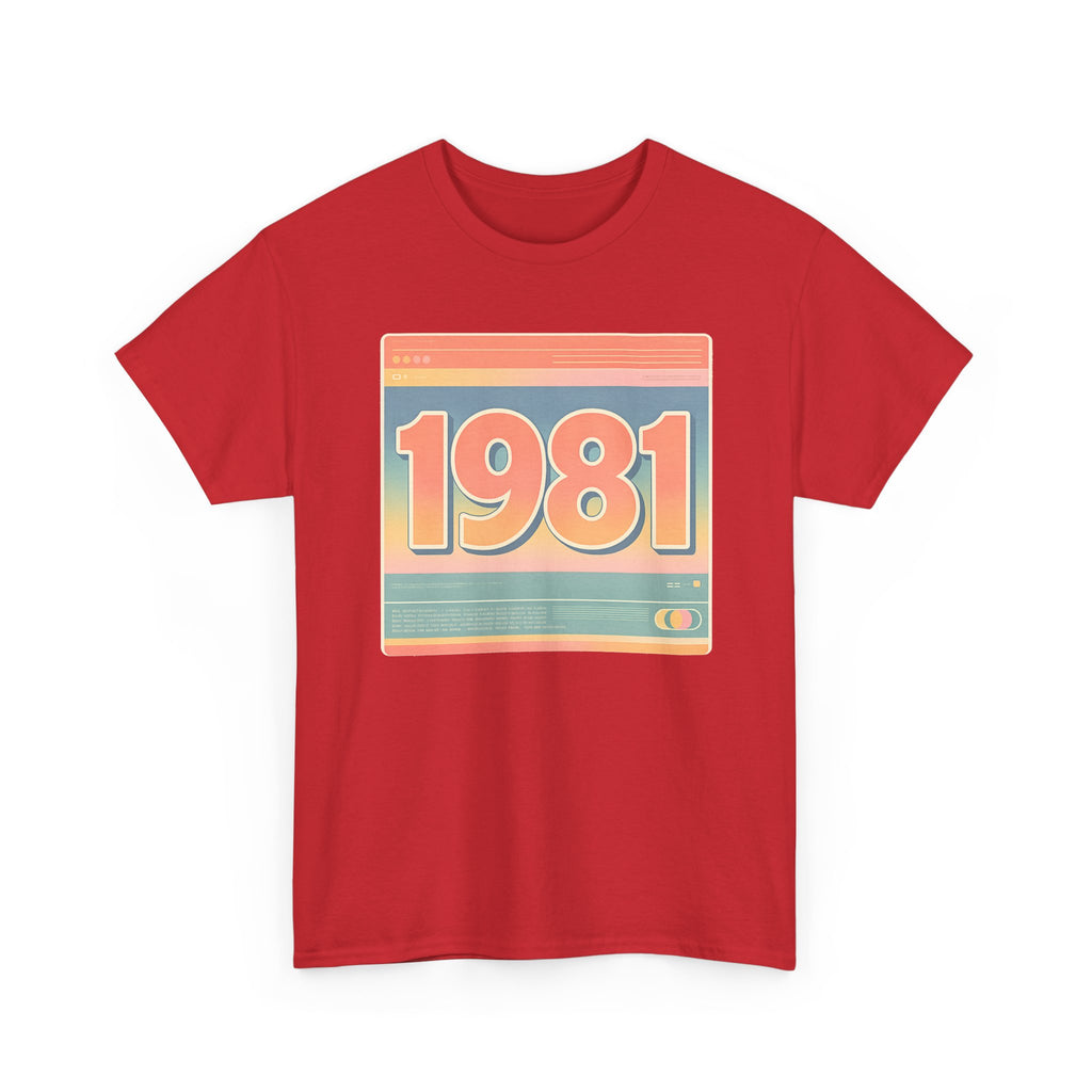 Vintage 1981 Retro Tee — 40th Birthday Gift Shirt