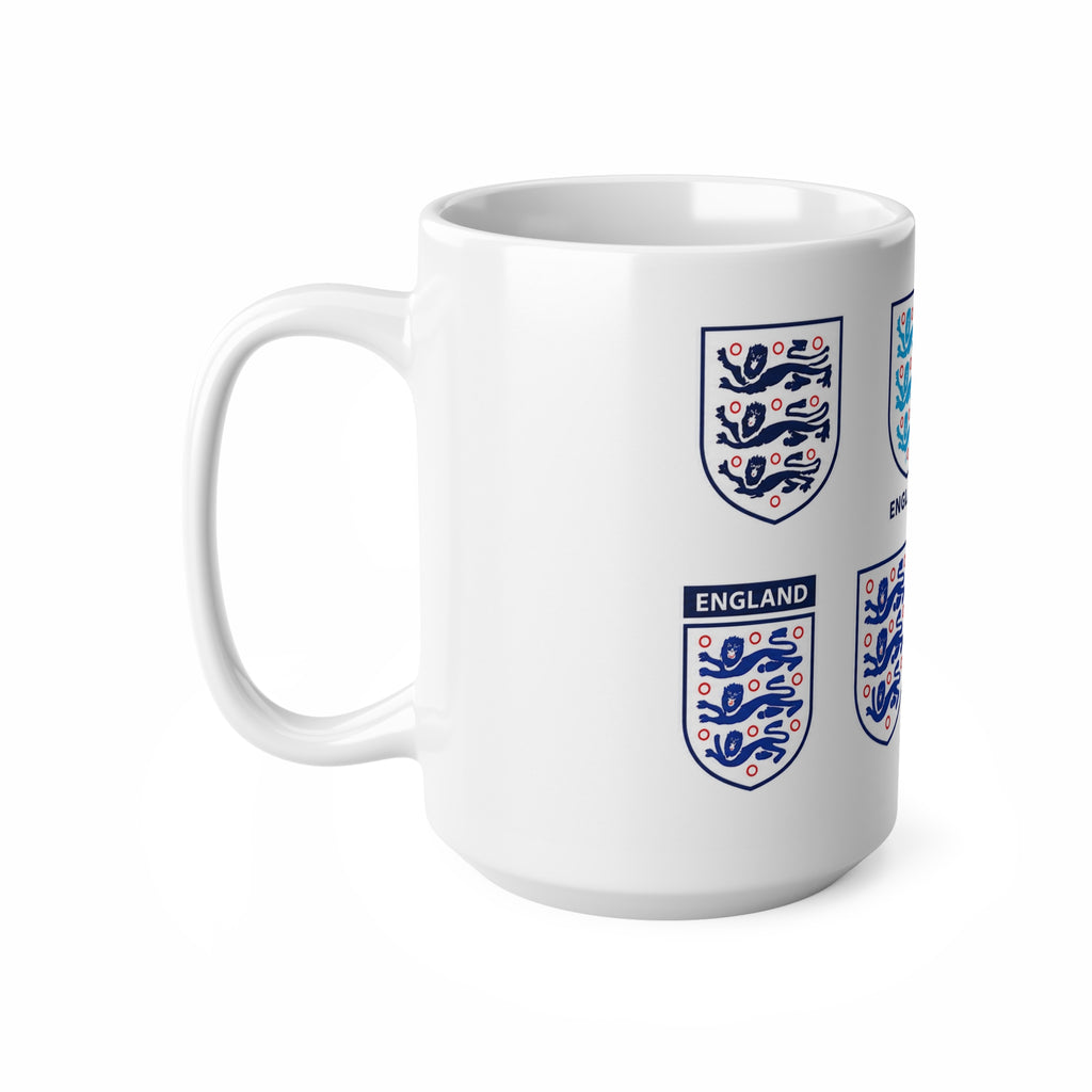 England Football Crest Mug — Ceramic Coffee Cup 11oz/15oz