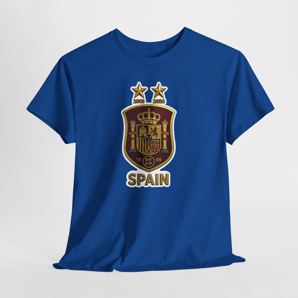 Spain Crest T-Shirt — Vintage Spanish Soccer Shield Tee