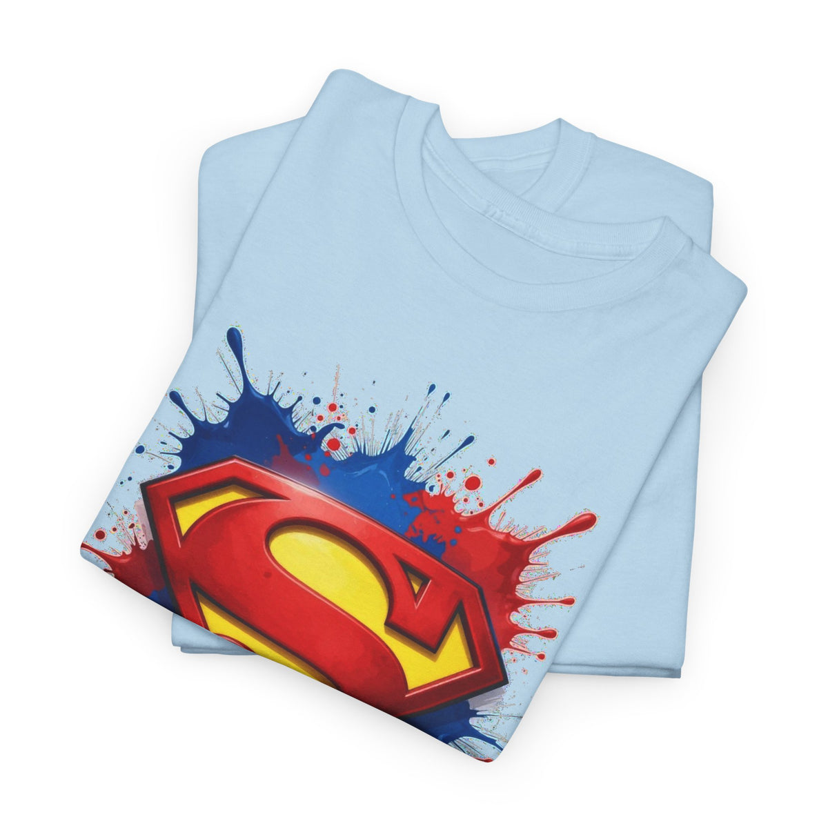 Superhero Emblem Paint-Splash T-Shirt