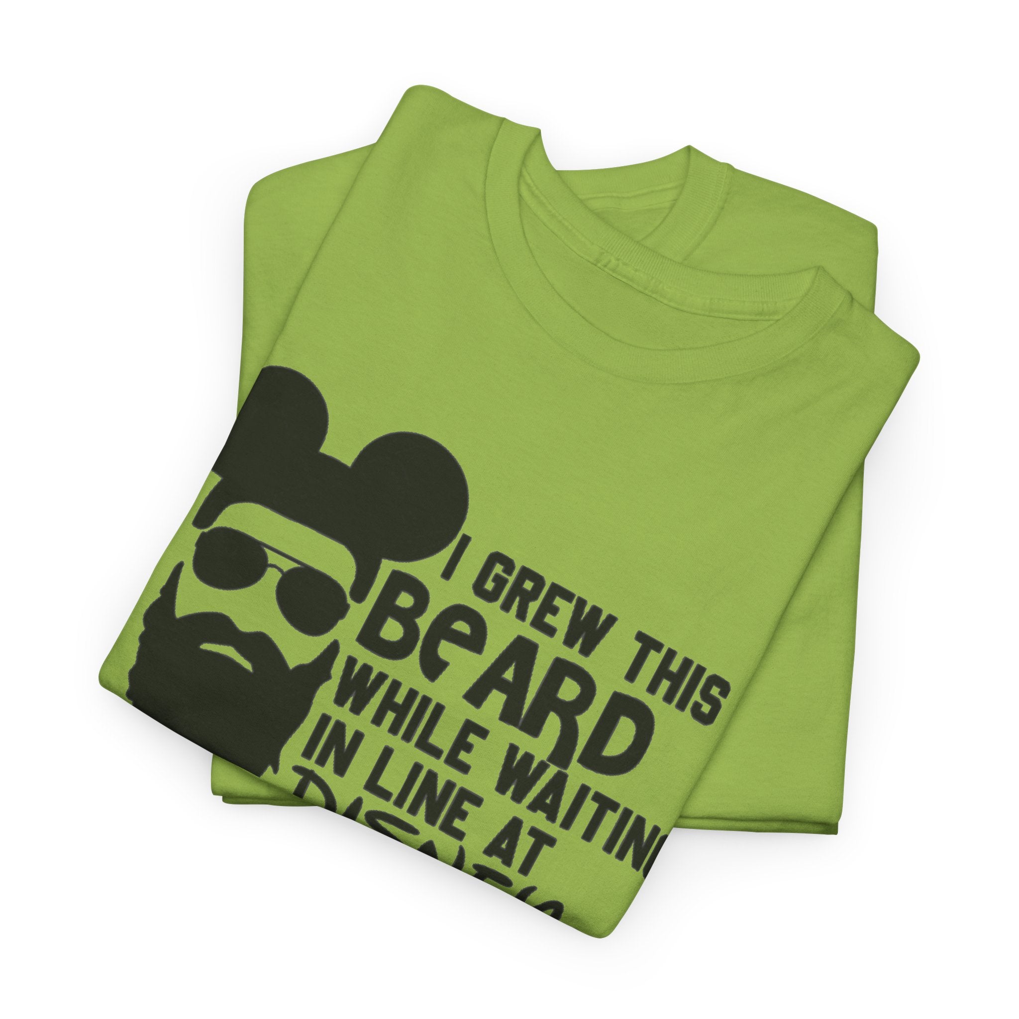 Beard While Waiting Tee – "I Grew This Beard While Waiting In Line At Disney" Funny Disney Dad T-Shirt