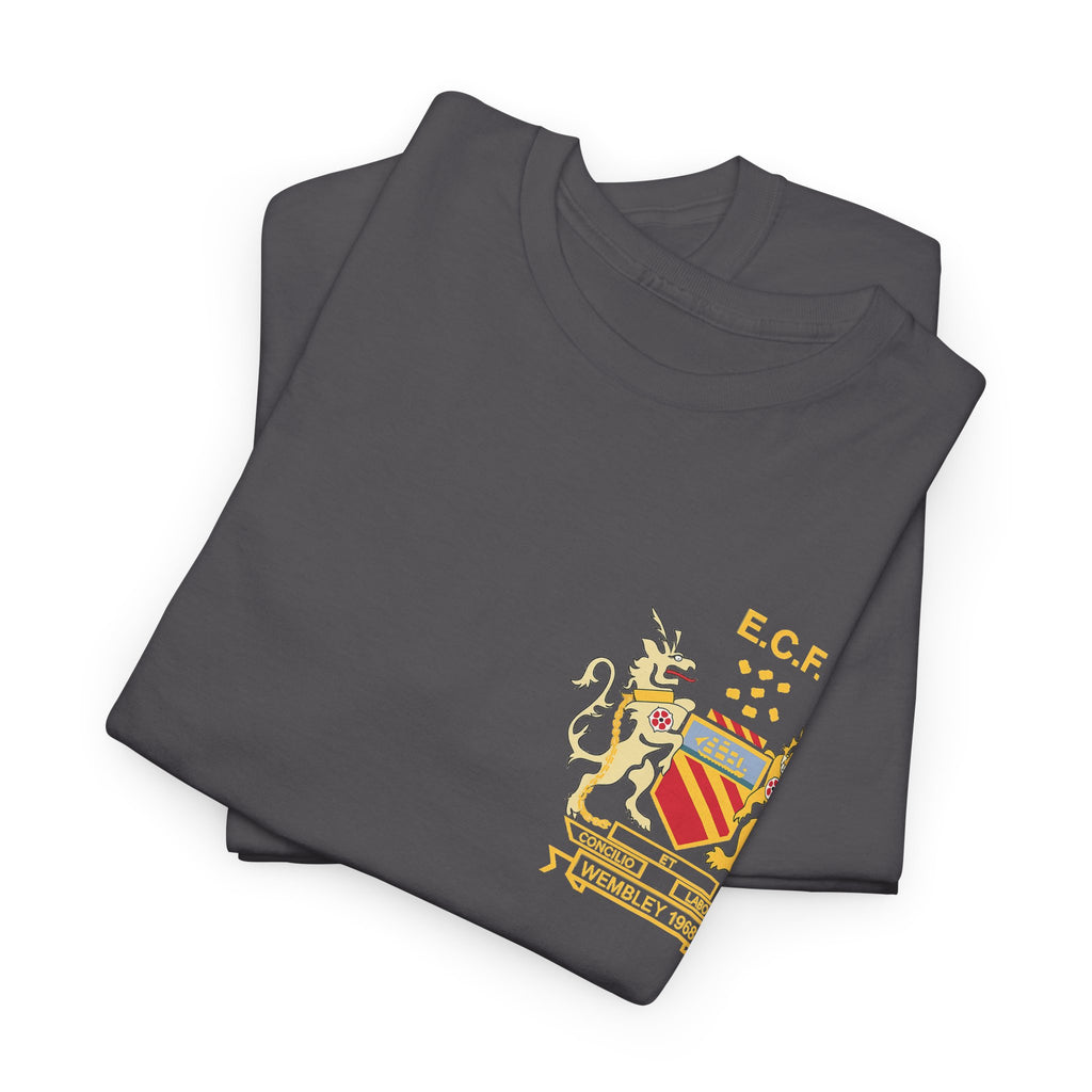 Manchester United Wembley 1968 Heraldic Crest Tee — Vintage Coat of Arms Chest Print