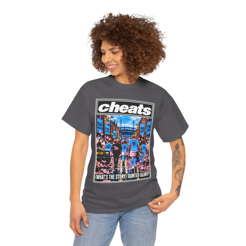 Cheats “What’s the Story? Tainted Glory?” Sports Graphic Cotton T-Shirt
