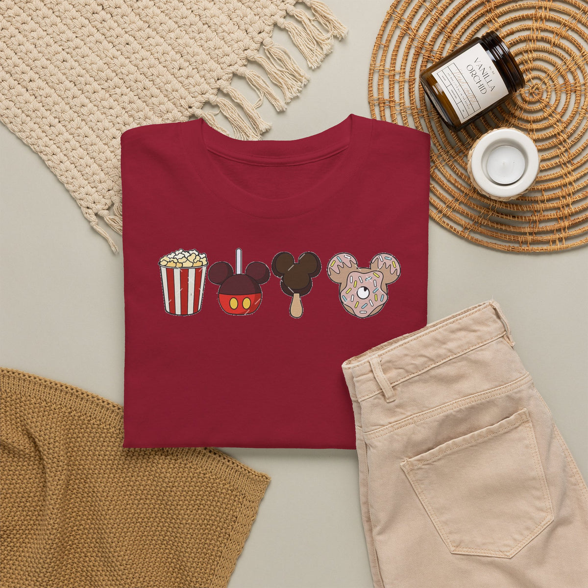Disney snacks inspired Unisex Heavy Cotton Tee