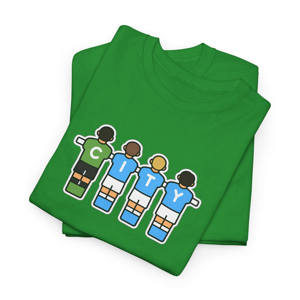 City Soccer Team Tee — Retro Foosball Players Graphic T-Shirt
