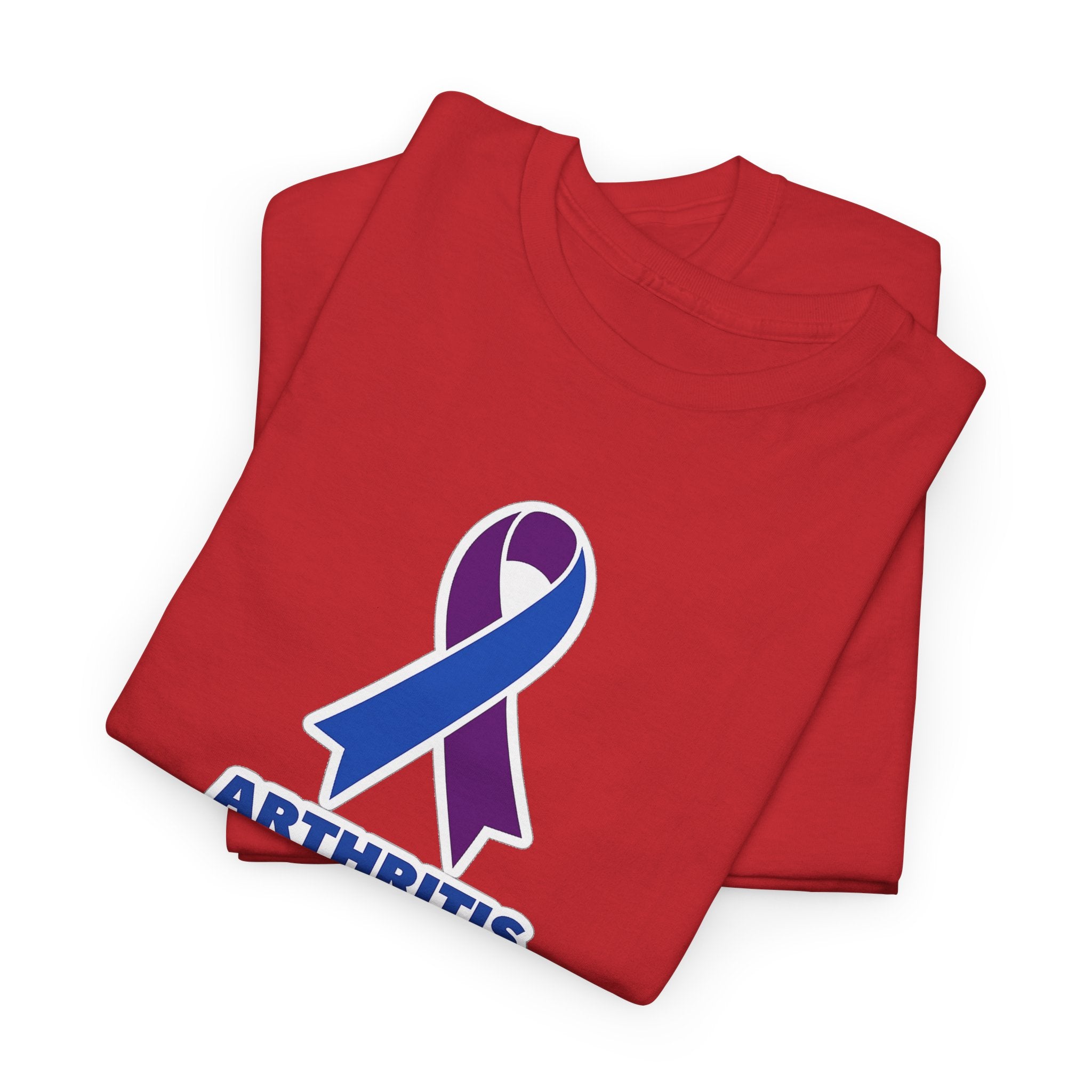 Arthritis Sucks Awareness T-Shirt — Purple & Blue Ribbon Support Tee