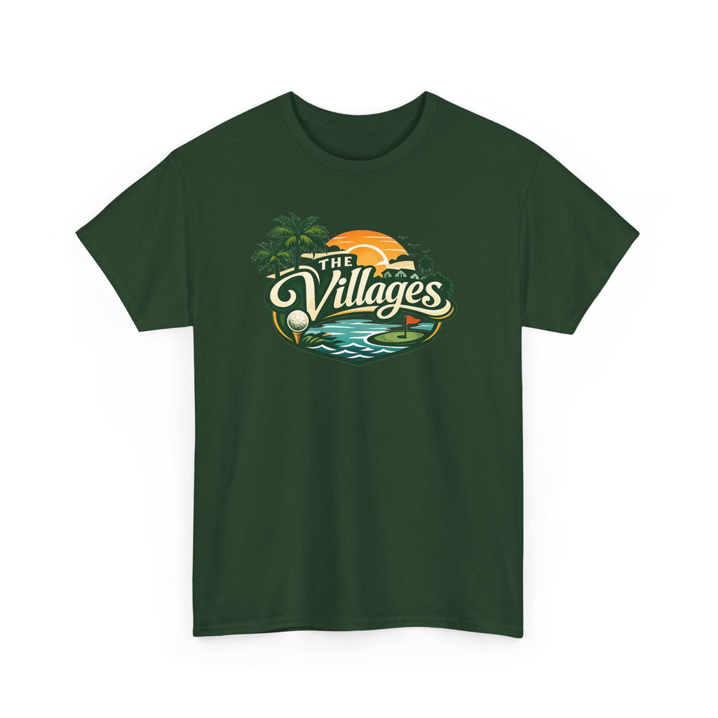 The Villages of Florida Sunset Logo Tee - Florida Palm Beach Retro T-Shirt