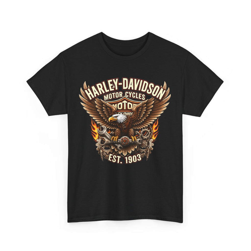 Harley-Davidson Eagle Flame Tee — Retro Motorcycle Graphic T-Shirt