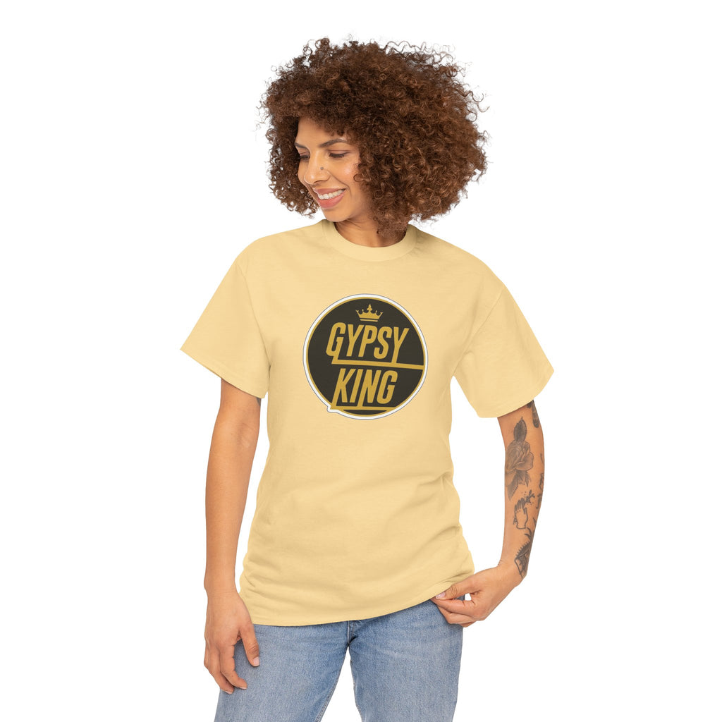 Gypsy King Graphic Tee — Retro Black & Gold Crown Logo T‑Shirt