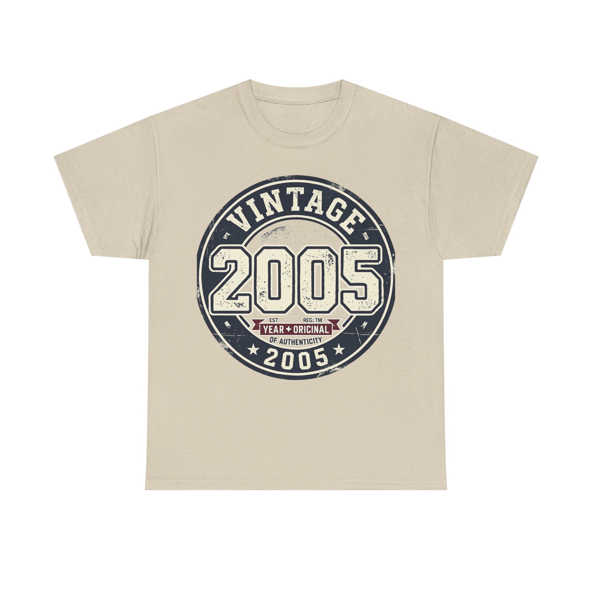Vintage 2005 T-Shirt — Retro Birth Year Graphic Tee