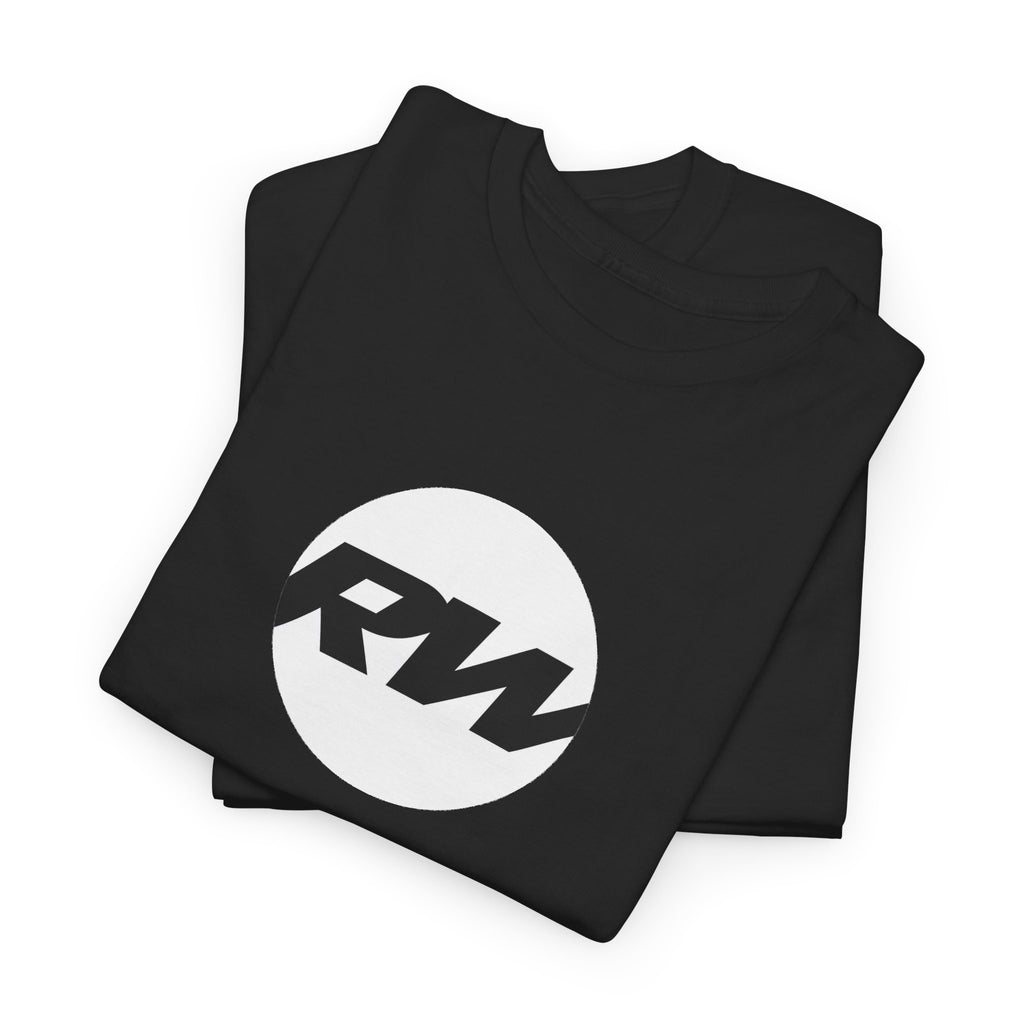 RW Logo T‑Shirt — Minimalist Retro Circle Graphic Tee