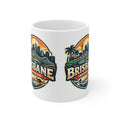 Brisbane Skyline Ceramic Mug — Australia City Souvenir Coffee Cup (11oz & 15oz)