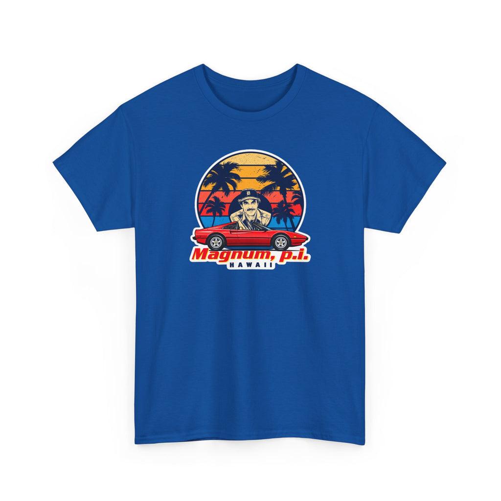 Magnum P.I. Hawaii Retro Sunset Cotton T-Shirt / Tee