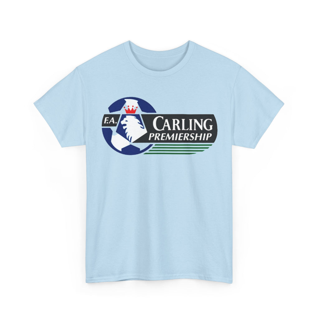 Carling Premiership Soccer Logo Tee — Vintage Football T‑Shirt