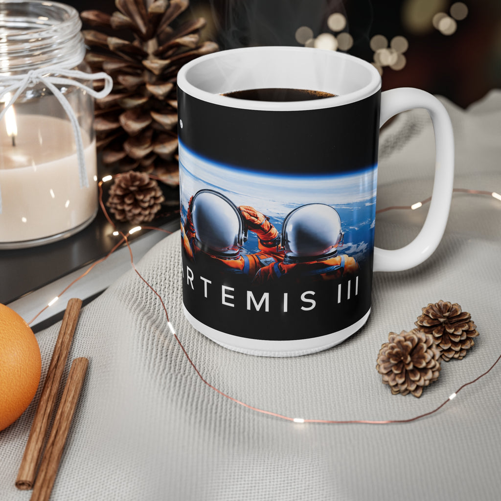 NASA Artemis III Astronauts Ceramic Coffee Mug — Space Travel 11oz & 15oz