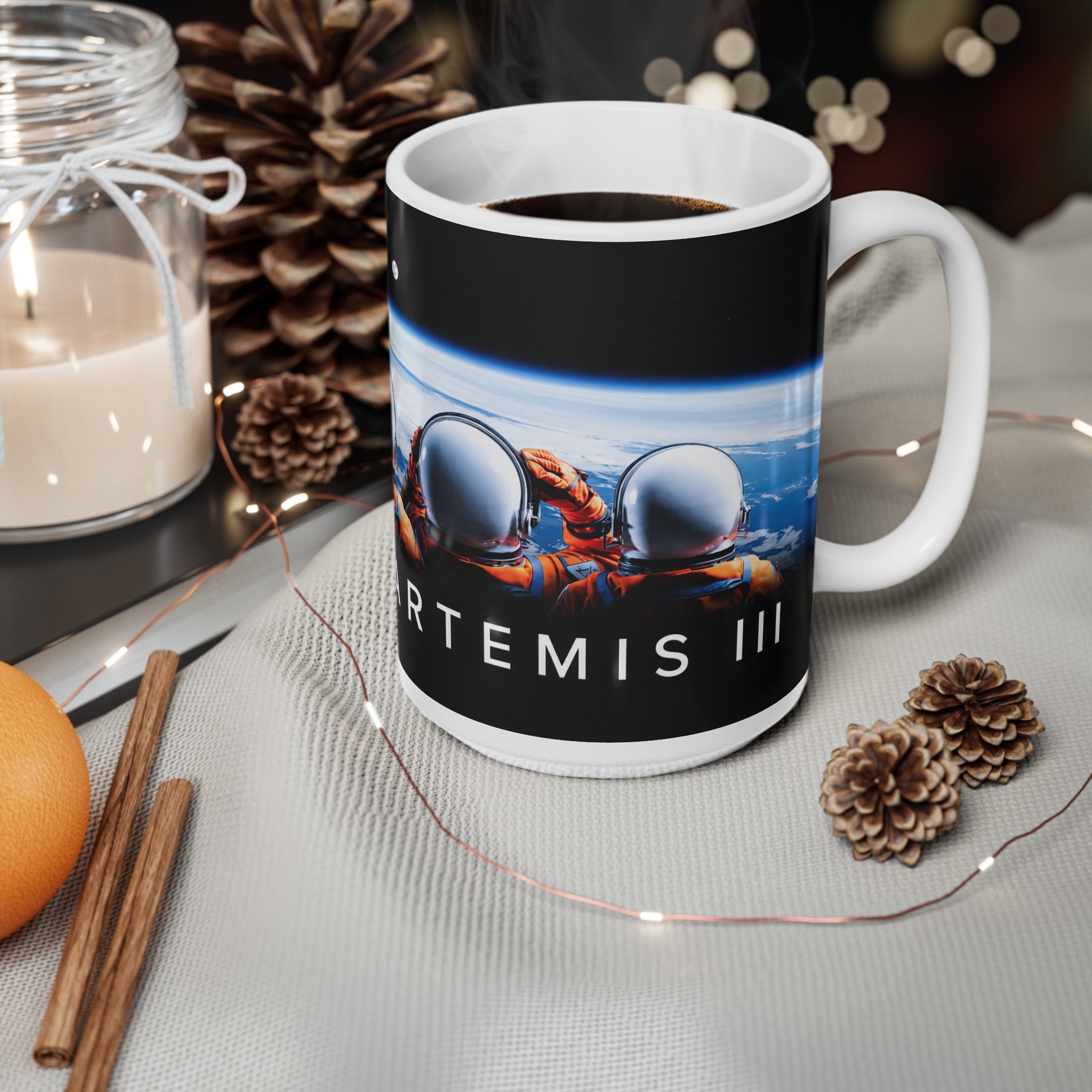 NASA Artemis III Astronauts Ceramic Coffee Mug — Space Travel 11oz & 15oz