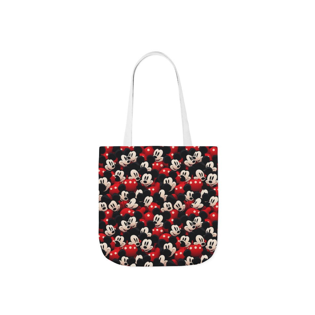 Mickey Mouse Canvas Tote — Retro Cartoon Character Allover Print