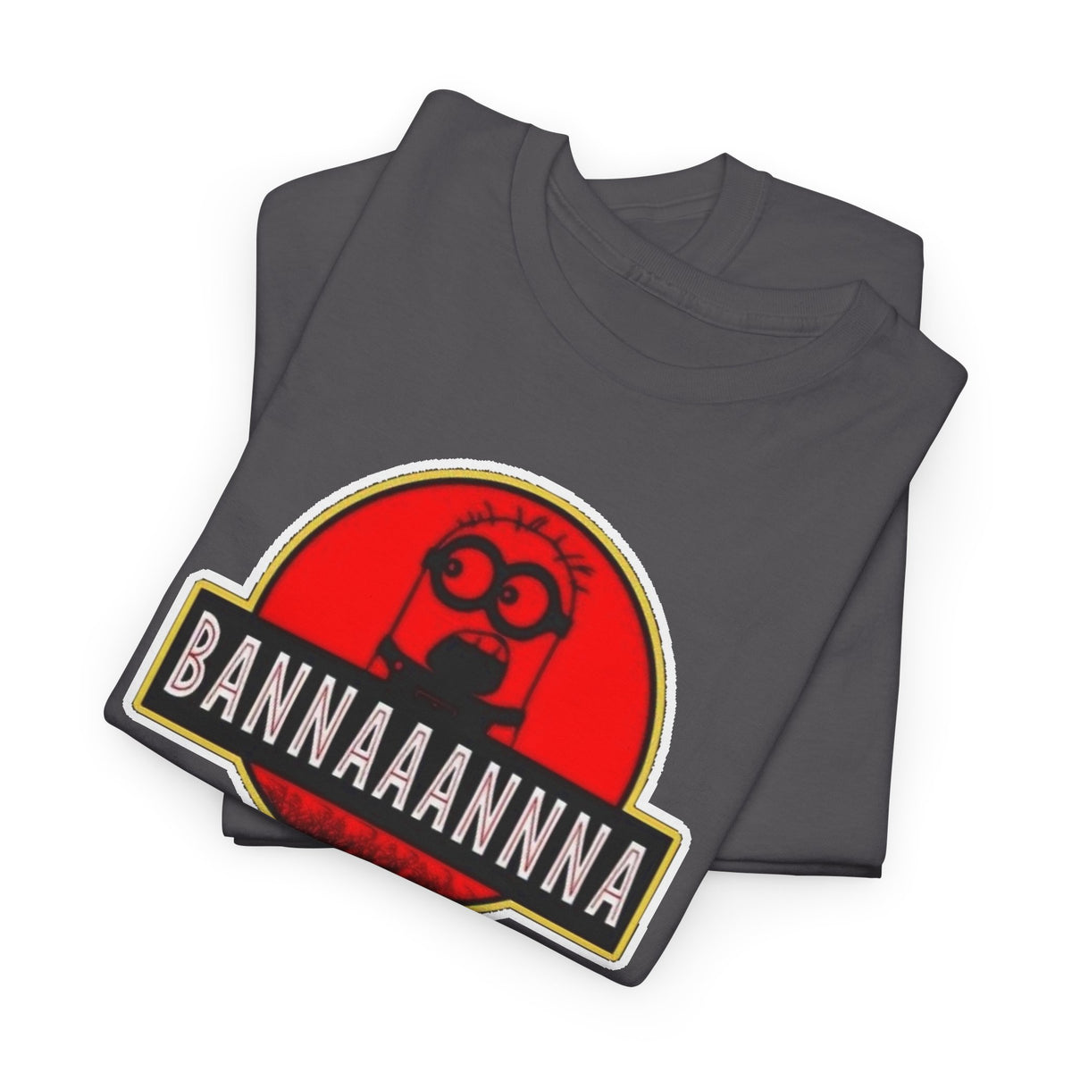 Bannaaannna Graphic Tee — Retro Red Logo Funny Banana Shirt