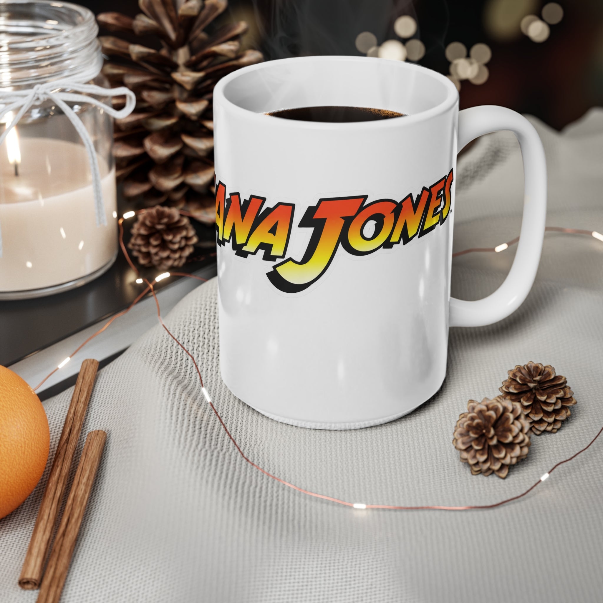 Indiana Jones Retro Movie-Style Ceramic Coffee Mug (11oz & 15oz)